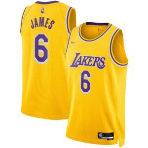 LeBron James Los Angeles Lakers 2021/22 Diamond Swingman Jersey - Icon Edition - Gold