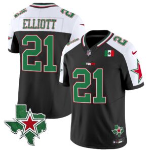 Ezekiel Elliott # 21 2025 Dallas Cowboys Mexico Vapor Limited Jersey - All Stitched