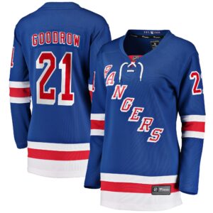 Barclay Goodrow New York Rangers Women's Home Breakaway Player Jersey - Blue