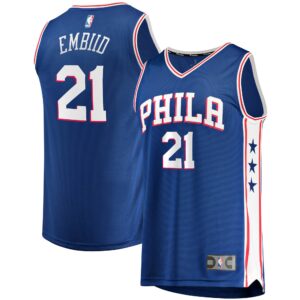 Joel Embiid Philadelphia 76ers  Youth 2019/20 Fast Break Replica Jersey - Icon Edition - Royal