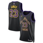 Unisex Los Angeles Lakers LeBron James  Black 2023/24 Swingman Jersey - City Edition