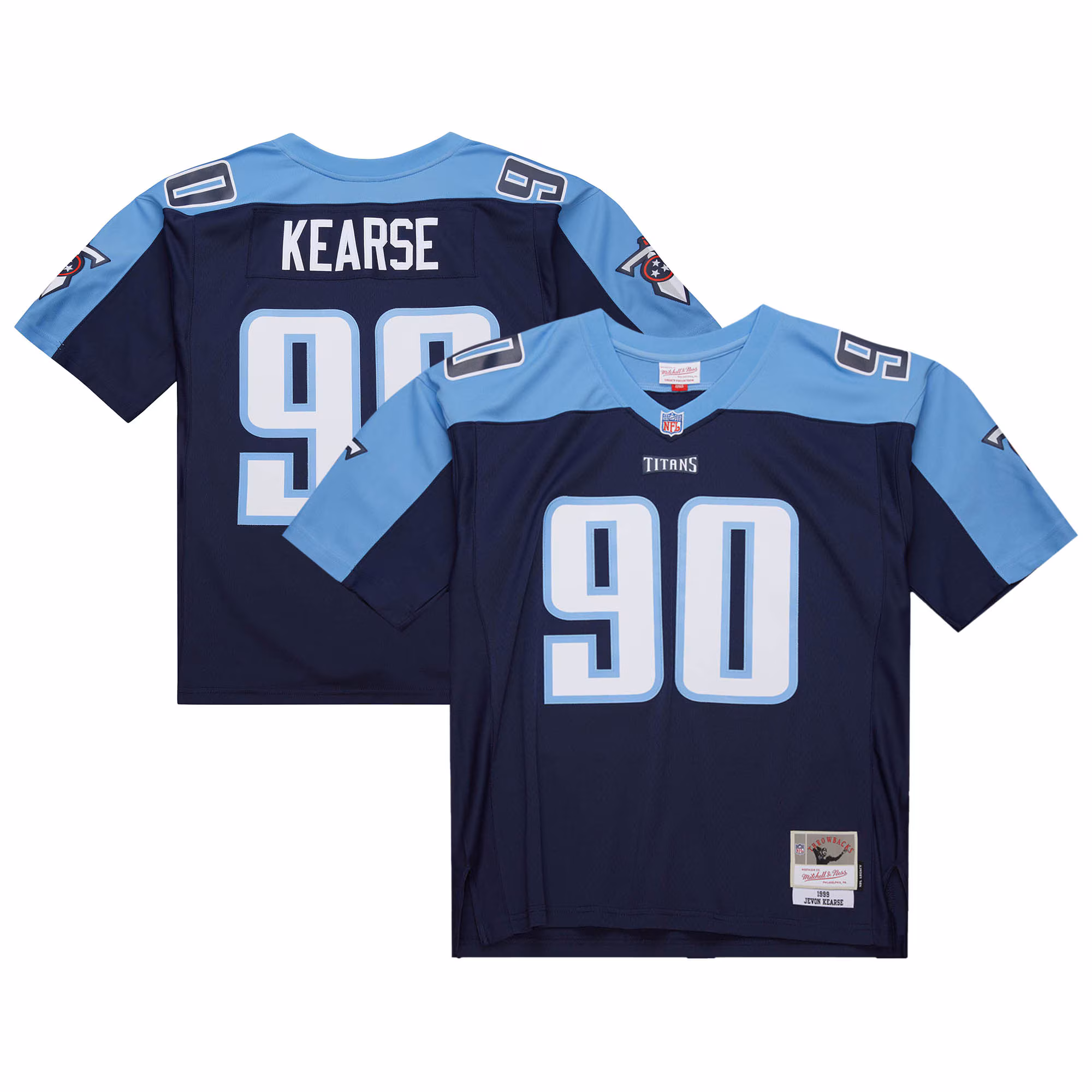 Kearse Mitchell #90 Tennessee Titans Navy 1999 Legacy Replica Jersey