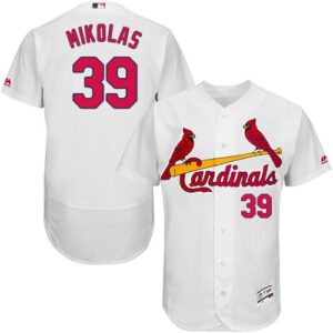 St.Louis Cardinals #39 Miles Mikolas White Flexbase Collection Stitched Jersey