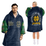 Adult Notre Dame Football Unisex Blanket Hoodie