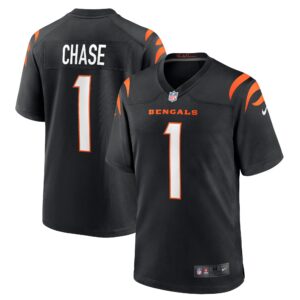 Ja'Marr Chase Cincinnati Bengals  2021 Draft First Round Pick Game Jersey - Black