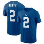 Men's Carson Wentz Royal Indianapolis Colts Name & Number T-Shirt