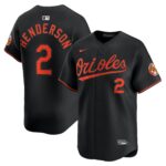 Baltimore Orioles Gunnar Henderson #2 Black Alternate Limited Player Jersey