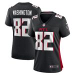 Women's Atlanta Falcons Casey Washington #82 Black Game Jersey