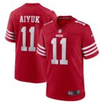 Brandon Aiyuk San Francisco 49ers  Women's Team Game Player Jersey - Scarlet