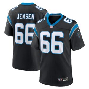 Nash Jensen Carolina Panthers Team Game Jersey -  Black