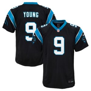 Bryce Young Carolina Panthers  Youth 2023 Draft First Round Pick Game Jersey - Black