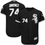 Chicago White sox #74 Eloy Jimenez Black Flexbase Collection Stitched Jerseys