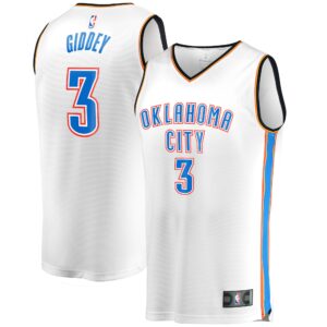 Josh Giddey Oklahoma City Thunder  Fast Break Replica Jersey - Association Edition - White