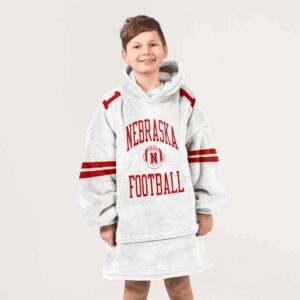 Kid 1 Nebraska Football Unisex Blanket Hoodie