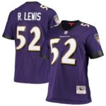 Ray Lewis Baltimore Ravens  Women's Legacy Replica Team Jersey - Purple