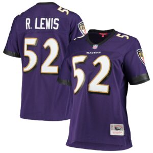 Ray Lewis Baltimore Ravens  Women's Legacy Replica Team Jersey - Purple