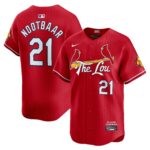 Men's  St. Louis Cardinals #21 Lars Nootbaar Red 2024 City Connect Limited Player Jersey