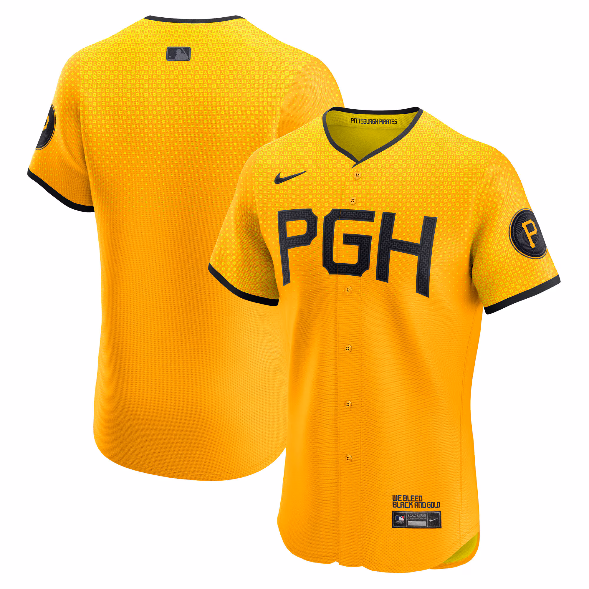 Pittsburgh Pirates Gold City Connect Elite Jersey
