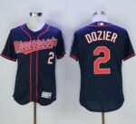 Minnesota Twins #2 Brian Dozier Navy Blue Flexbase Collection Stitched Jersey