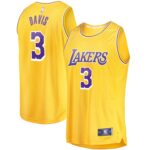Anthony Davis Los Angeles Lakers  2021/22 Fast Break Replica Jersey - Icon Edition - Gold