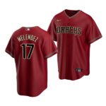 Men's Arizona Diamondbacks #17 Ivan Melendez 2022 Draft Jersey Red Alternate
