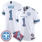 Cameron Ward #1 #1 Tennessee Titans Vapor F.U.S.E. Limited Jersey -  White