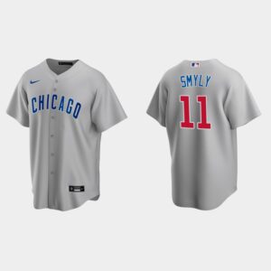 Men's Chicago Cubs #11 Drew Smyly Gray Road Jersey