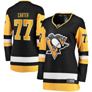 Jeff Carter Pittsburgh Penguins Women's 2017/18 Home Breakaway Jersey - Black