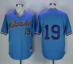 Mitchell And Ness Milwaukee Brewers #19 Robin Yount Stitched Blue Throwback Jersey
