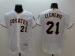 Pittsburgh Pirates #21 Roberto Clemente White Flexbase Collection Stitched Jersey