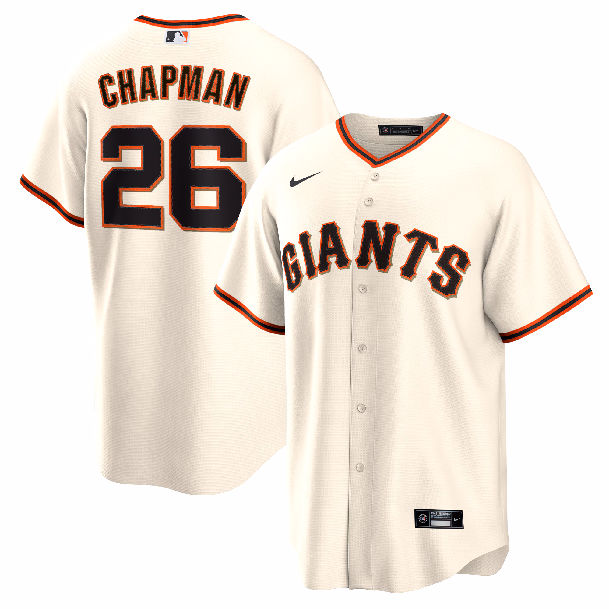 Men's San Francisco Giants Matt Chapman #26 Cream Home Replica Jersey