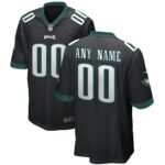 Philadelphia Eagles  Alternate Custom Game Jersey - Black