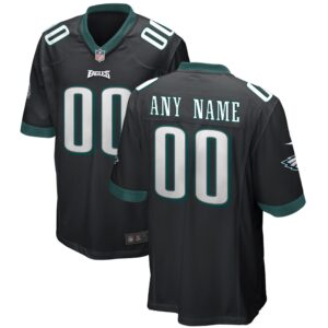 Philadelphia Eagles  Alternate Custom Game Jersey - Black