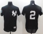New York Yankees #2 Derek Jeter Navy Blue 2017 Spring Training Flex Base Stitched Jersey