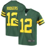 Aaron Rodgers Green Bay Packers  Youth Alternate Game Player Jersey - Green
