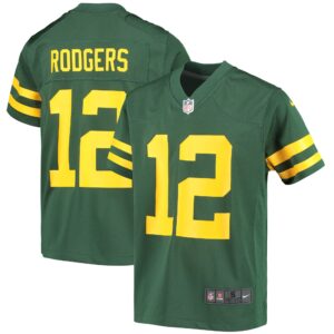 Aaron Rodgers Green Bay Packers  Youth Alternate Game Player Jersey - Green