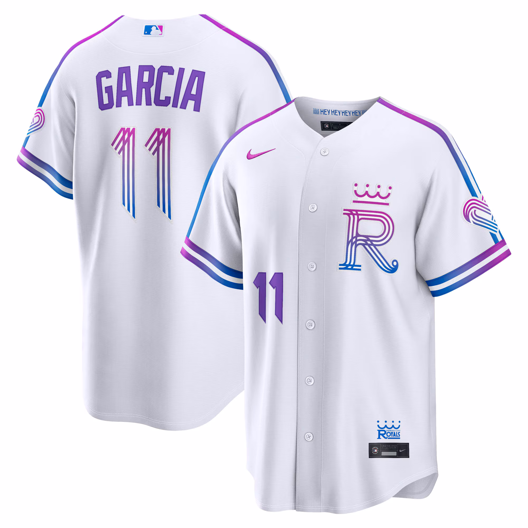 Kansas City Royals Maikel Garcia #11 White 2026 City Connect Stadium Jersey