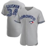 Men's Toronto Blue Jays #34 Kevin Gausman White Home Cooperstown Collection Jersey