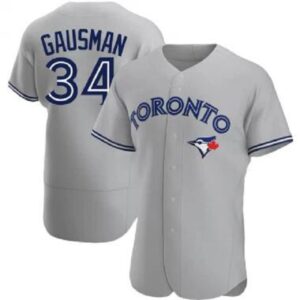 Men's Toronto Blue Jays #34 Kevin Gausman White Home Cooperstown Collection Jersey