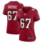 Luke Goedeke Tampa Bay Buccaneers  Women's Game Player Jersey - Red