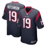 Xavier Hutchinson Houston Texans  Team Game Jersey - Navy