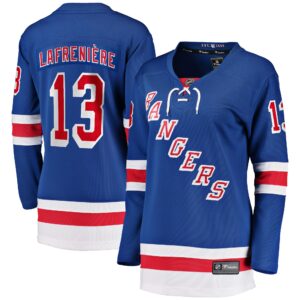 Alexis Lafreniere New York Rangers Women's Home Premier Breakaway Player Jersey - Blue