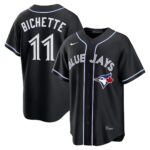 Bo Bichette #11 Toronto Blue Jays Fashion Replica Out Jersey - Black