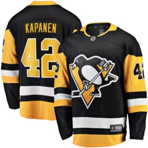 Kasperi Kapanen Pittsburgh Penguins Home Breakaway Jersey - Black
