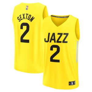 Collin Sexton Utah Jazz  Youth Fast Break Player Jersey - Icon Edition - Yellow