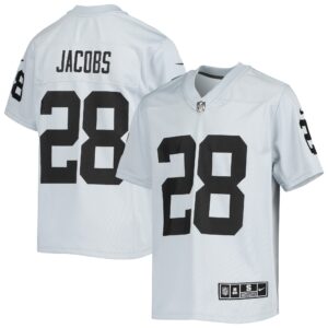 Josh Jacobs Las Vegas Raiders  Youth Inverted Team Game Jersey - Silver