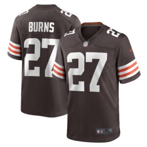 Lorenzo Burns Cleveland Browns Team Game Jersey -  Brown
