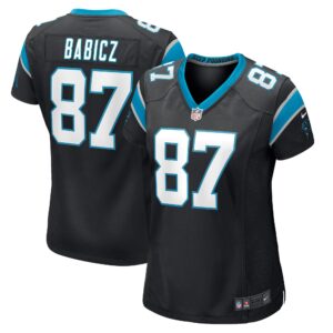 Josh Babicz Carolina Panthers  Women's Game Player Jersey - Black