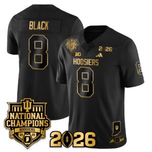 Kaelon Black #8 Indiana Hoosiers Vapor Limited Football Jersey - 2025 National Champions - All Stitched