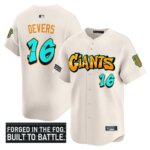 Rafael Devers #16 San Francisco Giants Graffiti Fog City Drop Vapor Premier Limited Jersey - All Cream